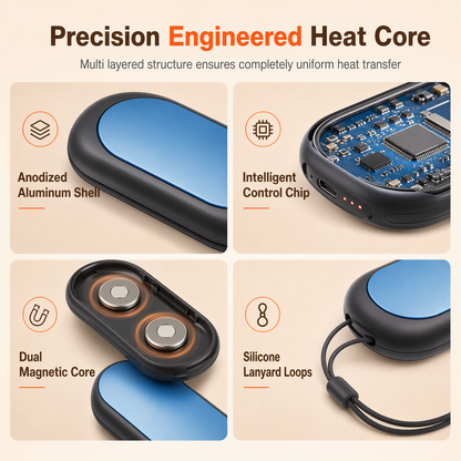 📢📢48% OFF !! ⏰Magnetic Split 2-in-1 Rechargeable Hand Warmer Mini Portable USB Electric Hand Warmer