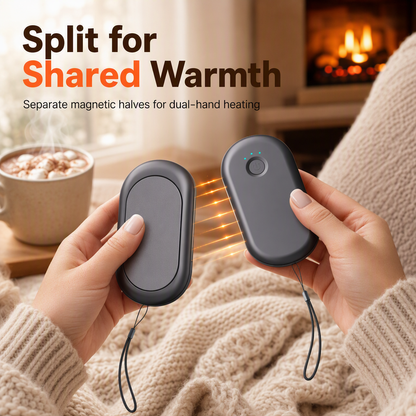 📢📢48% OFF !! ⏰Magnetic Split 2-in-1 Rechargeable Hand Warmer Mini Portable USB Electric Hand Warmer