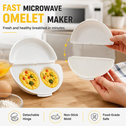 🍳 2-in-1 Microwave Omelet & Egg Cooker