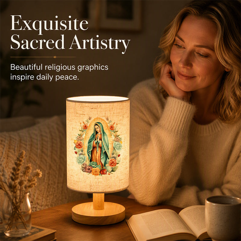 🕯️48% OFF NOW! ✨ Virgin Mary Wooden Table Lamp – Sacred Art, Soft Glow & Solid Wood – For Prayer, Meditation & Home Decor 🏠