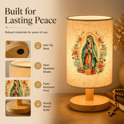 🕯️48% OFF NOW! ✨ Virgin Mary Wooden Table Lamp – Sacred Art, Soft Glow & Solid Wood – For Prayer, Meditation & Home Decor 🏠