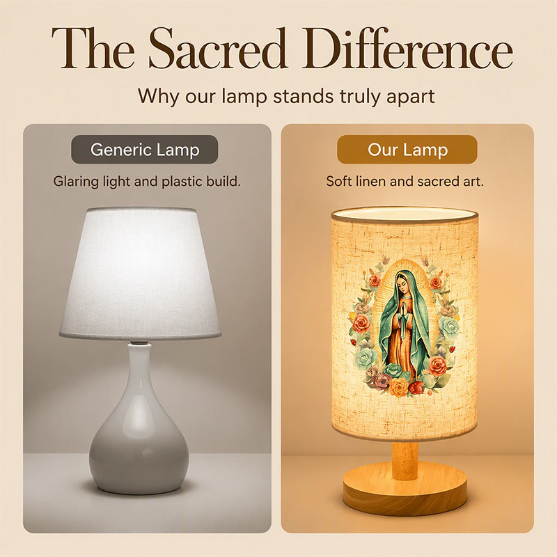 🕯️48% OFF NOW! ✨ Virgin Mary Wooden Table Lamp – Sacred Art, Soft Glow & Solid Wood – For Prayer, Meditation & Home Decor 🏠