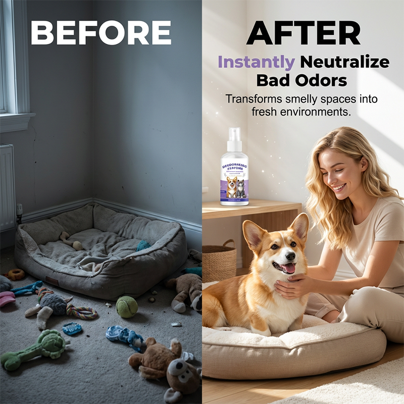 🌸 Fragrant, deodorizing spray for pets