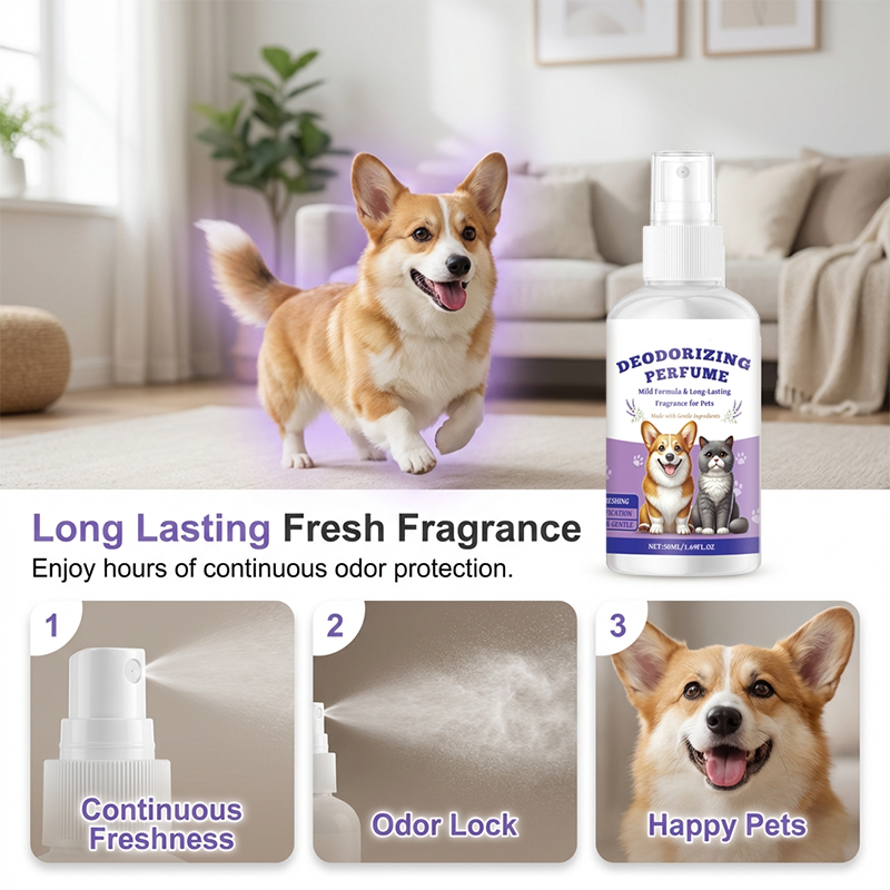 🌸 Fragrant, deodorizing spray for pets