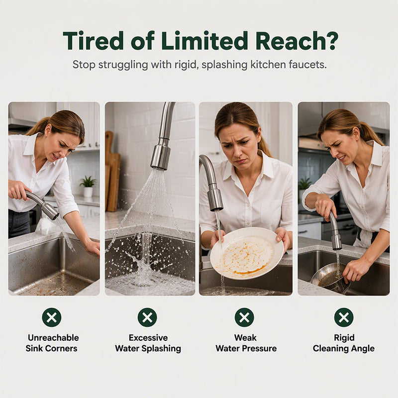 ⏳🔥LIMITED-TIME 49% OFF! ⏰Universal Rotating Kitchen Faucet Nozzle