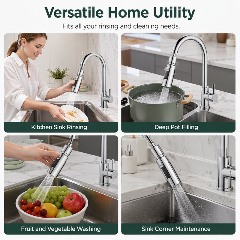 ⏳🔥LIMITED-TIME 49% OFF! ⏰Universal Rotating Kitchen Faucet Nozzle