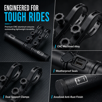 📢📢40% OFF !! ⏰ Bike Handlebar Extender – USB Power, Waterproof & Dual Mount – More Space, Cleaner Cockpit 🛡️