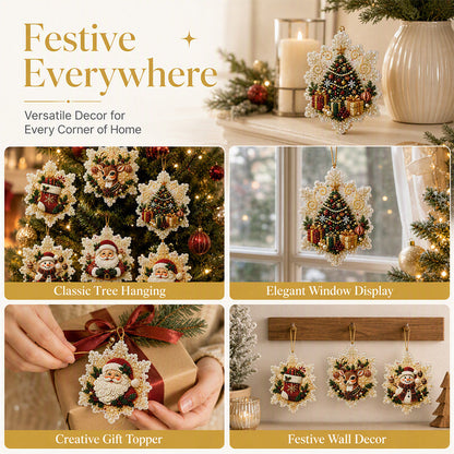 🎄48% OFF! 5D DIY Christmas Ornament – Sparkling Beads & Acrylic, 3D Glow, Easy to Make. Perfect for the Tree, Window & Gifts! ✨🎁