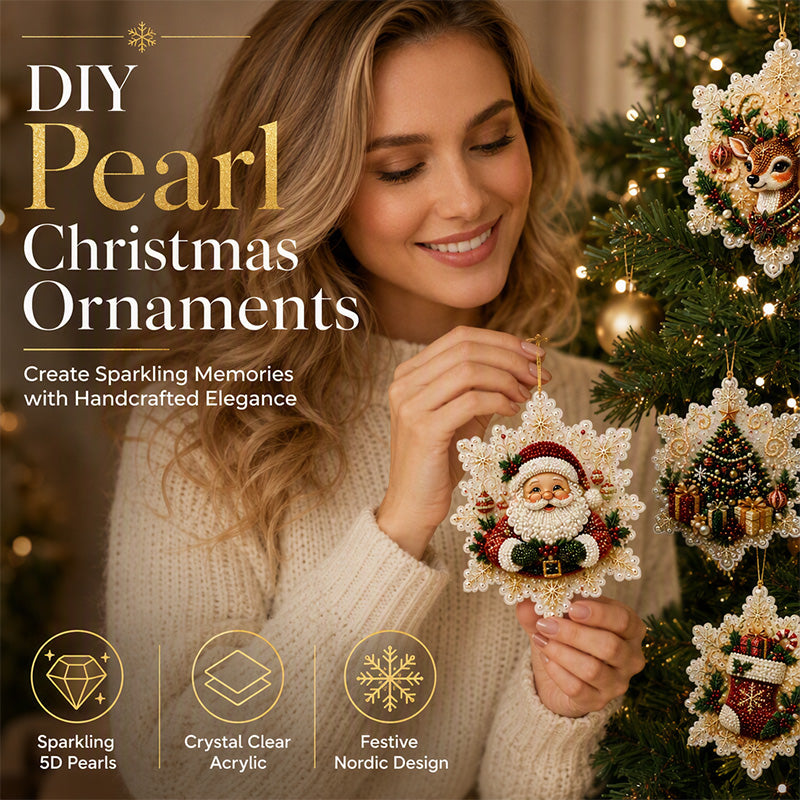🎄48% OFF! 5D DIY Christmas Ornament – Sparkling Beads & Acrylic, 3D Glow, Easy to Make. Perfect for the Tree, Window & Gifts! ✨🎁