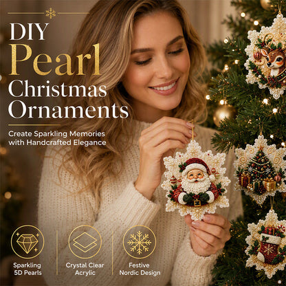 🎄48% OFF! 5D DIY Christmas Ornament – Sparkling Beads & Acrylic, 3D Glow, Easy to Make. Perfect for the Tree, Window & Gifts! ✨🎁