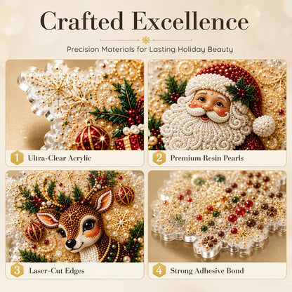 🎄48% OFF! 5D DIY Christmas Ornament – Sparkling Beads & Acrylic, 3D Glow, Easy to Make. Perfect for the Tree, Window & Gifts! ✨🎁