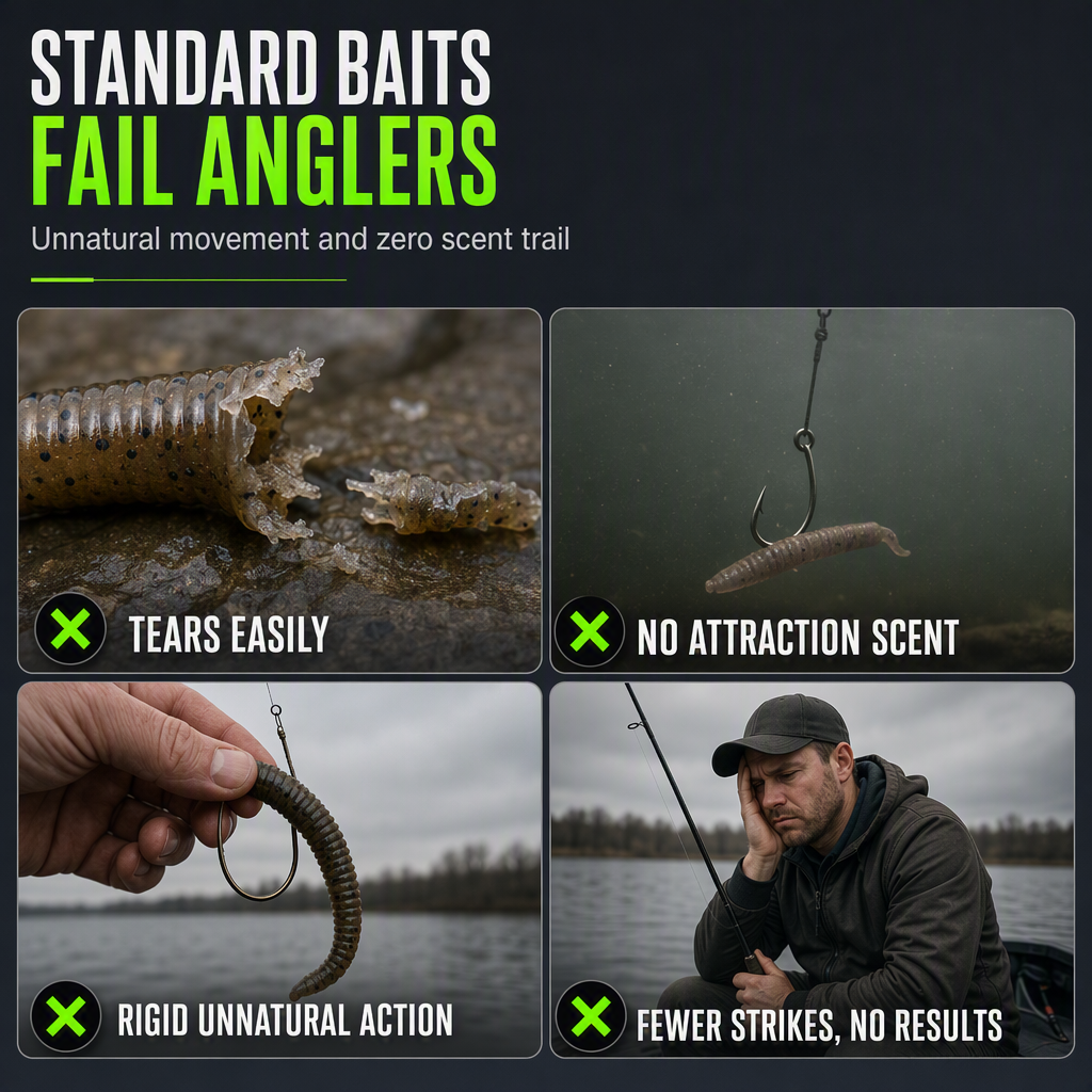 🎣 LIMITED-TIME 40% OFF! ✨ Simulation Earthworm Soft Fishing Lures – Scented, Lifelike, Durable 🌊