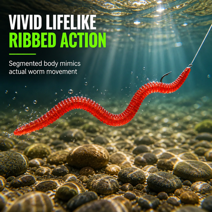 🎣 LIMITED-TIME 40% OFF! ✨ Simulation Earthworm Soft Fishing Lures – Scented, Lifelike, Durable 🌊