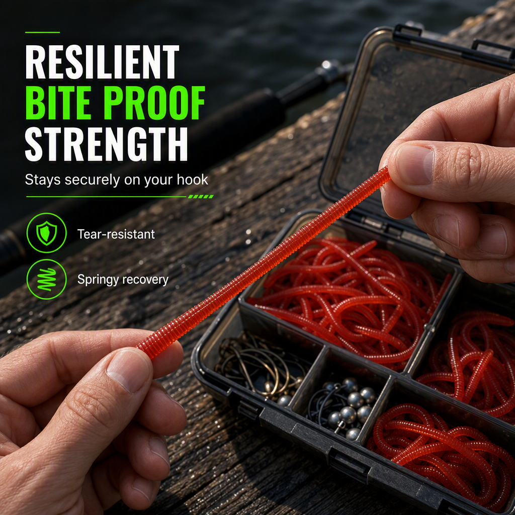 🎣 LIMITED-TIME 40% OFF! ✨ Simulation Earthworm Soft Fishing Lures – Scented, Lifelike, Durable 🌊