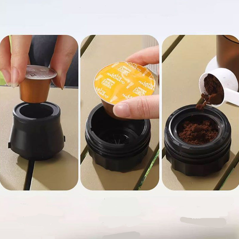 📢📢48% OFF !! ⏰ Portable Espresso Maker – digital display, Type-C rechargeable, 90ml tank & 120ml cup. Enjoy fresh hot coffee anywhere! 🛡️💪