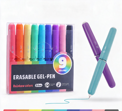 🏆 LIMITED-TIME 49% OFF! ✨9 Colors Erasable Gel Pen Set