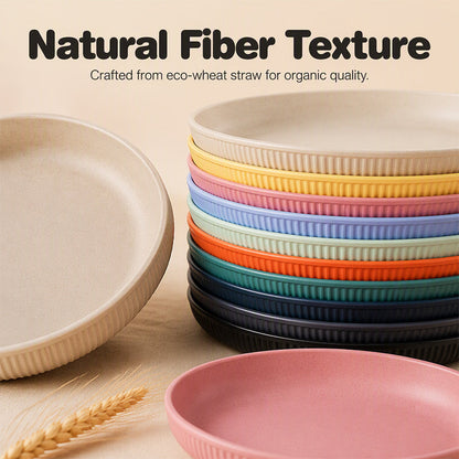 🍽️ 48% off! Unbreakable Wheat Straw Dinner Plates