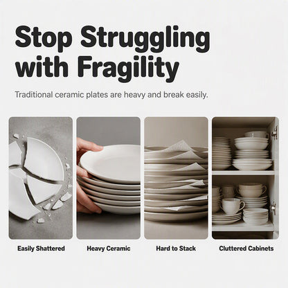 🍽️ 48% off! Unbreakable Wheat Straw Dinner Plates