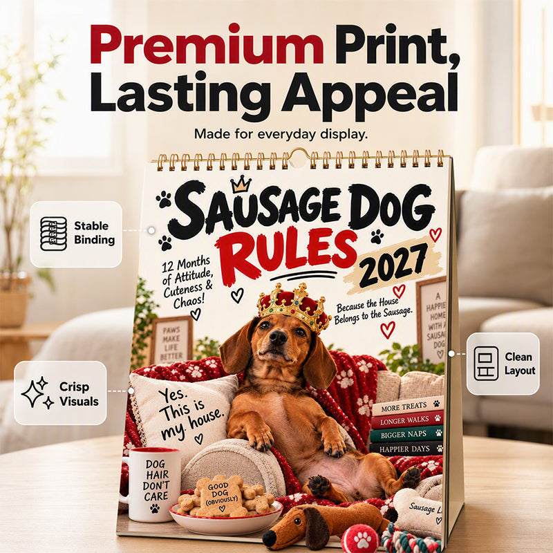 🥳2026 HOT SALE🥳💞50K+ SOLD! 🌸 48% OFF NOW! 🌸2027 Playful Dachshund Calendar