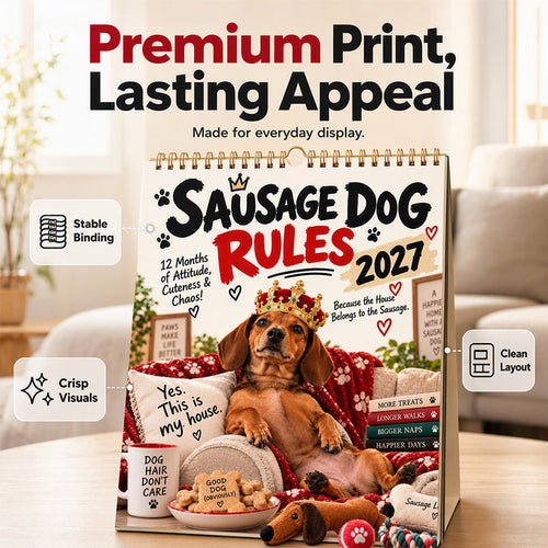 🥳2026 HOT SALE🥳💞50K+ SOLD! 🌸 48% OFF NOW! 🌸2027 Playful Dachshund Calendar