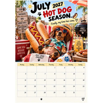 🥳2026 HOT SALE🥳💞50K+ SOLD! 🌸 48% OFF NOW! 🌸2027 Playful Dachshund Calendar
