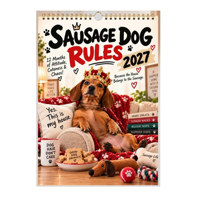 🥳2026 HOT SALE🥳💞50K+ SOLD! 🌸 48% OFF NOW! 🌸2027 Playful Dachshund Calendar