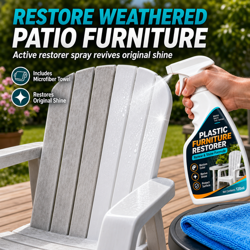 ⏳ Last day to save 49% – Plastic Furniture Restorer Spray