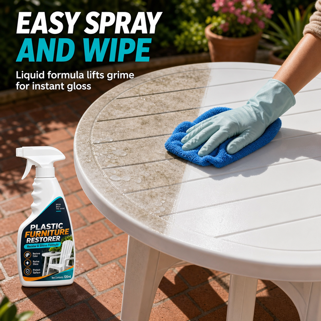 ⏳ Last day to save 49% – Plastic Furniture Restorer Spray