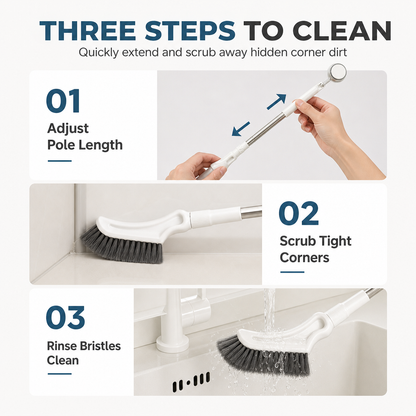 🏆 LIMITED-TIME 49% OFF! ✨Multifunctional Extendable Long Handle Floor Scrub Brush