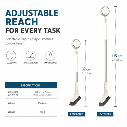 🏆 LIMITED-TIME 49% OFF! ✨Multifunctional Extendable Long Handle Floor Scrub Brush