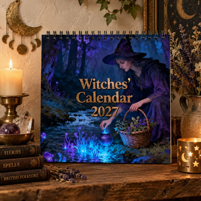 🔮 Mystical Witches Calendar 2027 – 12 Months of Magic, Moonlight &amp; Gothic Beauty