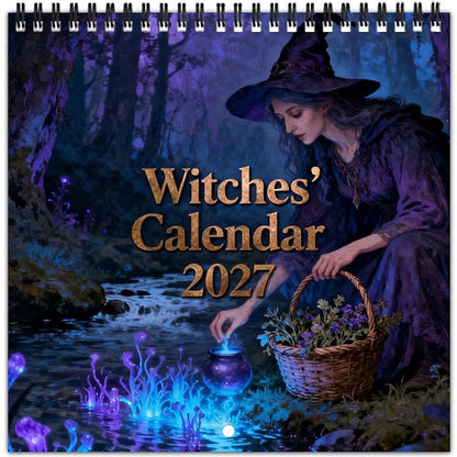 🔮 Mystical Witches Calendar 2027 – 12 Months of Magic, Moonlight &amp; Gothic Beauty