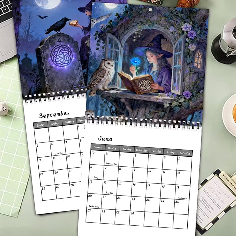 🔮 Mystical Witches Calendar 2027 – 12 Months of Magic, Moonlight &amp; Gothic Beauty