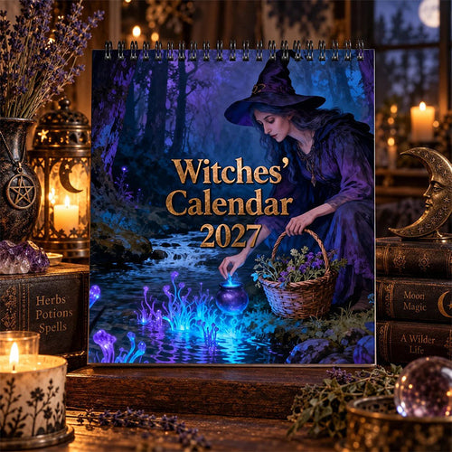 🔮 Mystical Witches Calendar 2027 – 12 Months of Magic, Moonlight &amp; Gothic Beauty