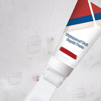 🥳2026 HOT SALE🥳💞50K+ SOLD! 🥩🍴 48% OFF!All-in-One Wall Repair Paste with Roller Brush