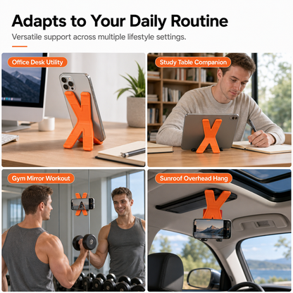 ⏳ Last Day 49% OFF🔥Portable Foldable X-Shaped Silicone Phone Stand Flexible Mobile Phone Holder