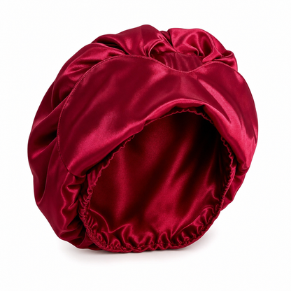 ⏳ Last Day 49% OFF🔥Women's 2-in-1 Satin Sleep Bonnet with Eye Mask
