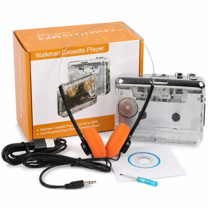 📼48% OFF NOW! 🔄 Transparent Cassette Player – Tape to MP3 Converter, Type-C & Hi-Fi Stereo – Nostalgia Meets Modern Tech 🎵