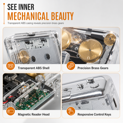 📼48% OFF NOW! 🔄 Transparent Cassette Player – Tape to MP3 Converter, Type-C & Hi-Fi Stereo – Nostalgia Meets Modern Tech 🎵