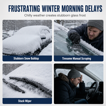 ❄️🚗 Double-Sided Windshield Snow Cover – Quick Winter Morning Protection