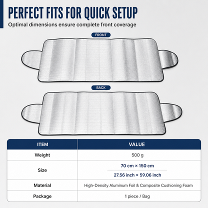 ❄️🚗 Double-Sided Windshield Snow Cover – Quick Winter Morning Protection