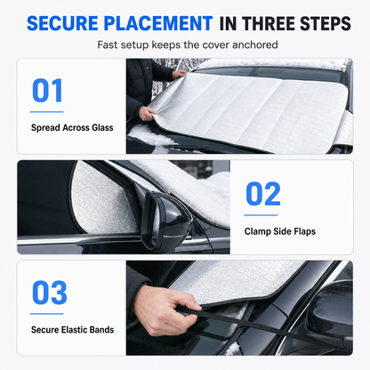 ❄️🚗 Double-Sided Windshield Snow Cover – Quick Winter Morning Protection
