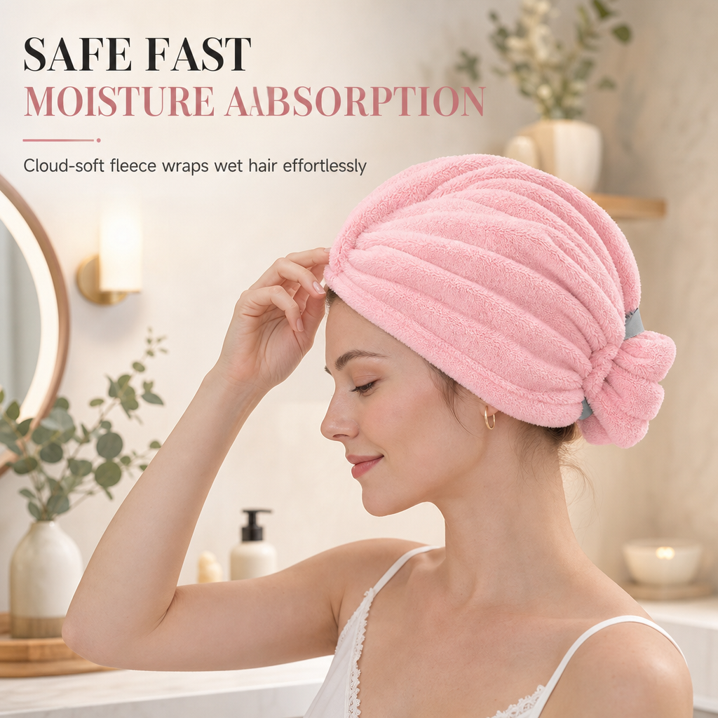 ⭐LAST DAY 48% OFF-Quick-Dry Soft Thickened Hair Towel Wrap