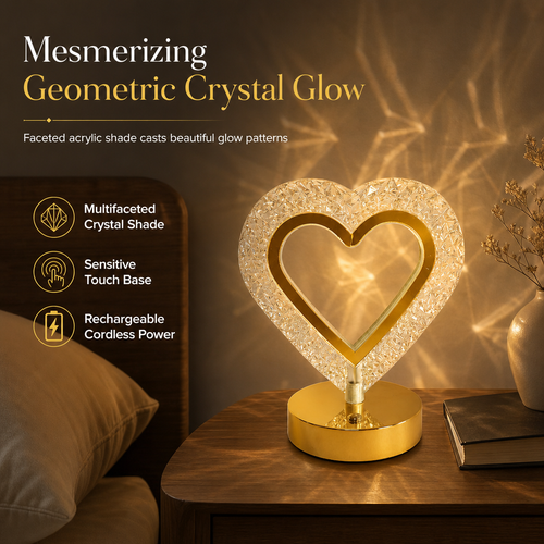 🎄✨Rechargeable Touch Control Night Light 3 Color Stepless Dimmable Bedside Atmosphere Lamp for Bedroom Creative Birthday Gift