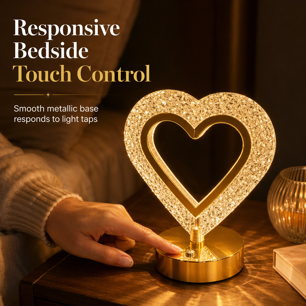 🎄✨Rechargeable Touch Control Night Light 3 Color Stepless Dimmable Bedside Atmosphere Lamp for Bedroom Creative Birthday Gift