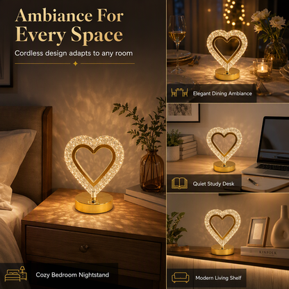 🎄✨Rechargeable Touch Control Night Light 3 Color Stepless Dimmable Bedside Atmosphere Lamp for Bedroom Creative Birthday Gift