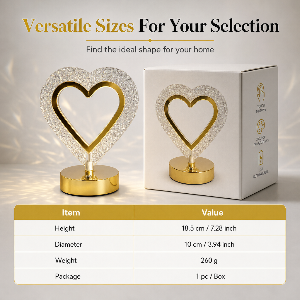 🎄✨Rechargeable Touch Control Night Light 3 Color Stepless Dimmable Bedside Atmosphere Lamp for Bedroom Creative Birthday Gift