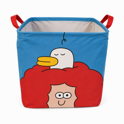 📢📢48% OFF !! ⏰Cute Cartoon Folding Car Trunk Organizer Bin Large Capacity Collapsible Storage Basket for Sundries