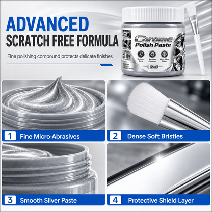 ✨ Chrome Polish Paste & Brush | 100g
