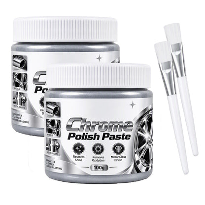 ✨ Chrome Polish Paste & Brush | 100g